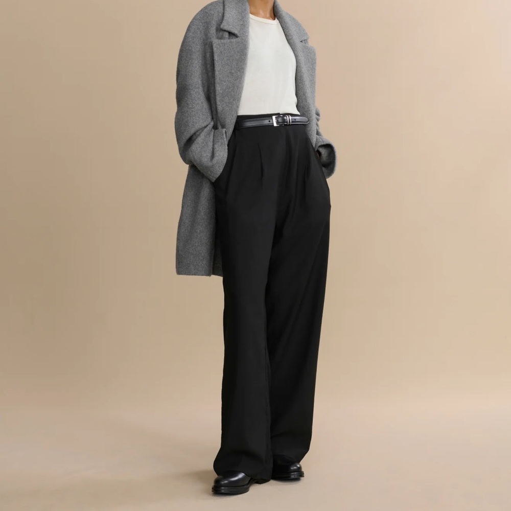 NWT! JENNI KAYNE Wool Jones Trouser in Black - 2 (Petite Length)